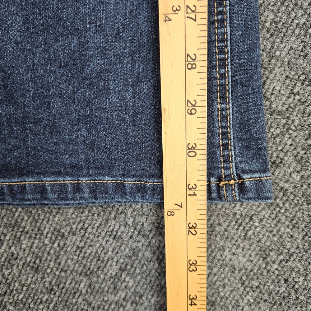 Democracy Ab Solution Itty Bitty Bootcut Jeans Women's 14 Dark Wash Mid Rise - Picture 6 of 8